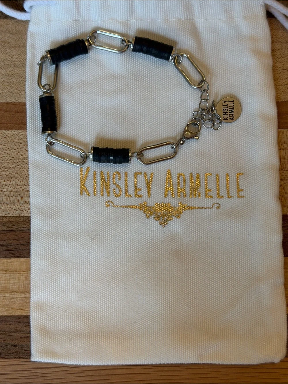 Kinsley Armelle Black Beaded Bracelet Set